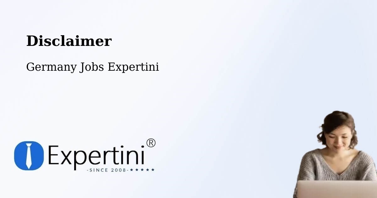 Disclaimer – Netphen - Germany Jobs Expertini